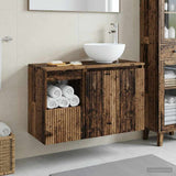 Bathroom Furniture Set 2 pcs Old Wood Engineered Wood 3404042