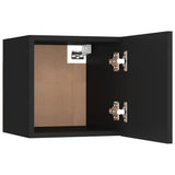 Bedside Cabinets 2 pcs Black 30.5x30x30 cm Engineered Wood 3079710