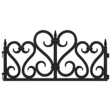 Lawn Edgings 17 pcs Black 10 m PP 318301