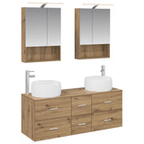 Bathroom Furniture Set 5 pcs Artisan Oak 3407046