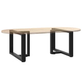 Coffee Table Legs T-Shaped 2 pcs Black 70x25x cm Steel 4013036