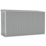 Garden Shed Grey Galvanised Steel Large Garden Shed Rectangular 316226