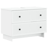Bathroom Sink Cabinet EDE White 82 x 41x 59 cm Engineered Wood 895915