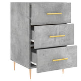 Bedside Cabinet Concrete Grey 40x40x66 cm Engineered Wood 827648
