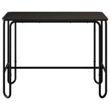 Dining Table 100 x 50 x 75 cm Engineered Wood Black Rectangular 8007695
