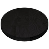 Table Top Dark Brown 140x60x4 cm Solid Wood Oak Oval 4009060