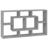 Wall Display Shelf 8 Compartments Grey Sonoma 342593