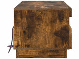 LED TV Cabinet Smoked Oak Engineered Wood 897430