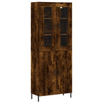 Highboard Smoked Oak 69.5x34x180 cm Engineered Wood 3198222
