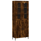 Highboard Smoked Oak 69.5x34x180 cm Engineered Wood 3198222