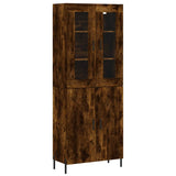 Highboard Smoked Oak 69.5x34x180 cm Engineered Wood 3198222