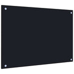 Kitchen Backsplashes 2 pcs Black 70x50 cm Tempered Glass 3315796