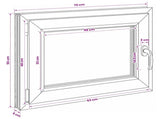 Basement Window RISOR 70 x 55 cm PVC and Glass 42047843