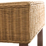 Dining Chairs 6 pcs Brown Natural Rattan 274205