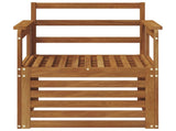 Outdoor Sofa Solid Acacia Wood Natural 3436339