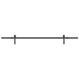 Sliding Door Hardware Kit 213.5 cm Steel Black 4009711