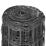ZNTS Euro Fence Steel 10x1.5 m Grey 142511
