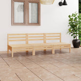 3 Piece Garden Lounge Set Solid Pinewood 3082442