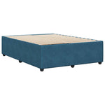 Bed Frame without Mattress Blue 140x190 cm Velvet 3285010