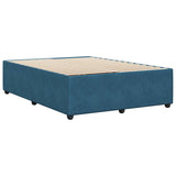 Bed Frame without Mattress Blue 140x190 cm Velvet 3285010