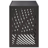 Air Conditioner Cover Black 100 x 50 x 70 cm Steel 8014101