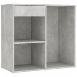 LED Dressing Table with Cabinet Concrete Grey Engineered Wood 3082021