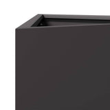 Garden Planter Black Triangular 40x34.5x75 cm Steel 851157