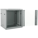 Network Cabinet with Storage Grey 60 x 45 x 65 cm Steel 42017642