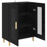 Sideboard Black Oak 69.5 x 34 x 90 cm Engineered Wood 880823