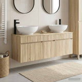 Bathroom Cabinet Set 3 pcs Sonoma Oak 49 x 44.5 x 66.5 cm 3405759