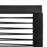 7 Piece Outdoor Dining Set PVC Rattan Black 3058284