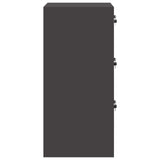 File Cabinet Black 44 x 50 x 106.5 cm Cold-Rolled Steel 891598
