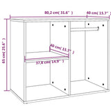 Dressing Cabinet Grey Sonoma 80x40x65 cm Engineered Wood 820506