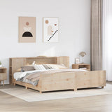 Bed Frame without Mattress 180x200 cm Super King Solid Wood Pine 3323641