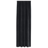 Blackout Curtains 2 pcs Black 140 x 225 cm Velvet 4107170