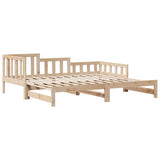 Daybed with Trundle and Drawers without Mattress 90x190 cm Single 3302223