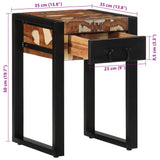 Side Table Multicolour 35x35x50 cm Solid Wood Reclaimed 4015944