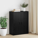 Wall Cabinet Black Oak 69.5 x 34 x 90 cm Engineered Wood 879464