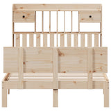 Bookcase Bed without Mattress 135x190 cm Double Solid Wood Pine 3322682