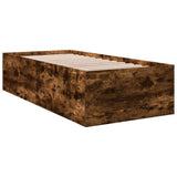Bed Frame without Mattress Smoked Oak 90x200 cm 3280969