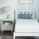 Mattress White and Blue 80 x 160 cm Gel-Infused Foam 4106334