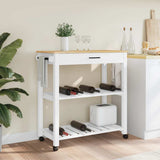 Kitchen Trolley MONZA 84x40x88.5 cm Solid Wood Pine 376102