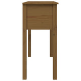 Console Table Honey Brown 100x35x75 cm Solid Wood Pine 814617
