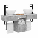 Bathroom Furniture Set 3 pcs Concrete Grey Engineered Wood 3405580