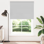 ZNTS Roller Blind Blackout Light Grey 160x210 cm Fabric Width 156.6 cm Polyester 4011452