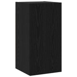 TV Cabinet Set Wall-mounted Black Oak Engineered Wood 3393463