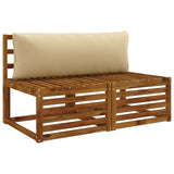 1-Piece Back Cushion PUTTEN 100% Polyester Beige 947034