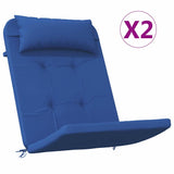 Chair Cushions Plain 2 pcs Blue 58 x 77 x 4.5 cm Oxford Fabric 361840