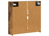 Bathroom Mirror Cabinet Smoked Oak 53.5 x 15.5 x 70 cm 889235
