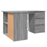 Corner Desk Grey Sonoma 145x100x76 cm Engineered Wood 815442
